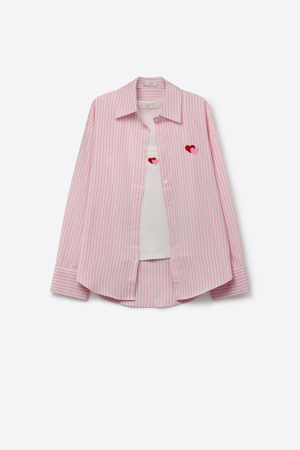 Amour Stripe Shirt & Tank Set