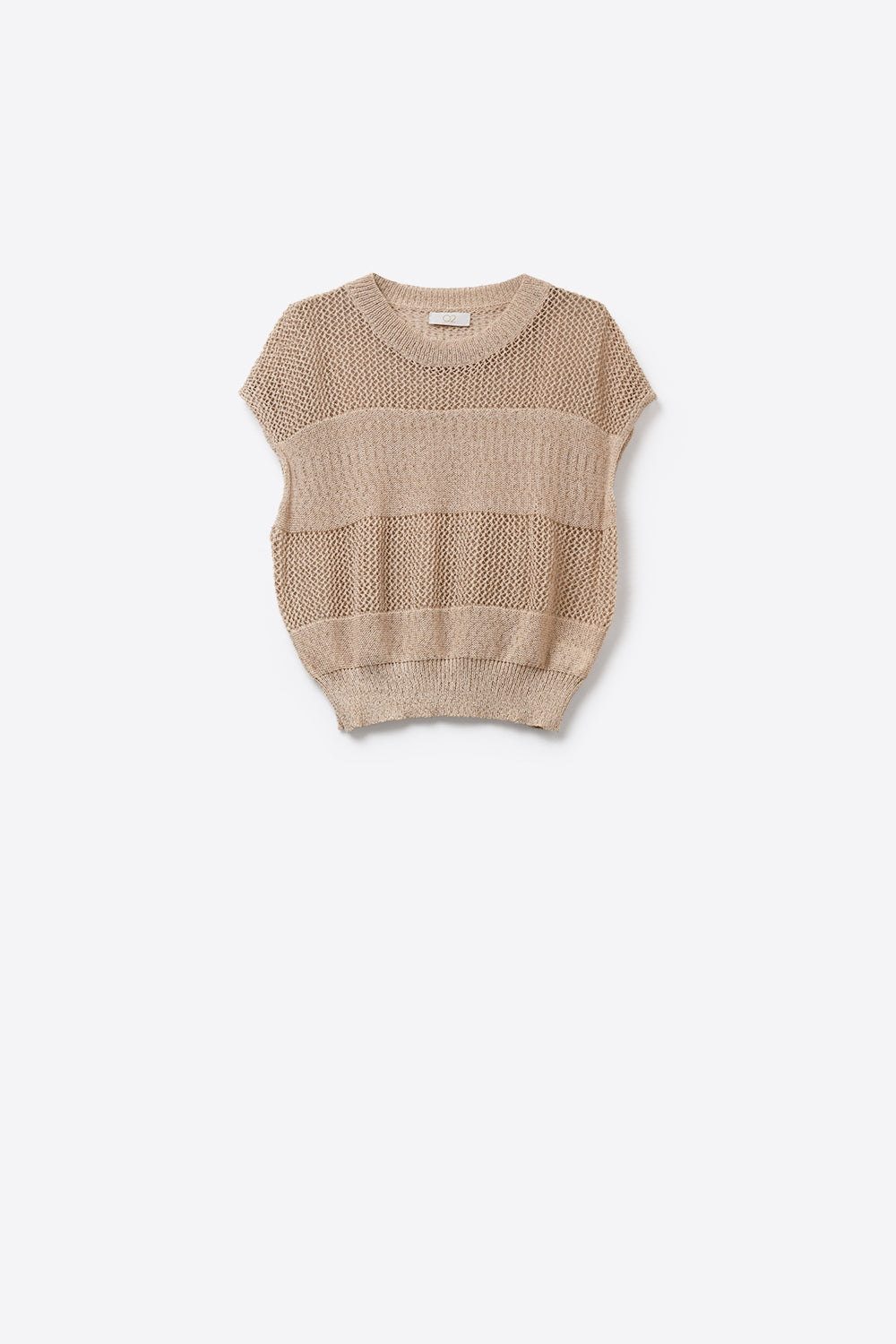 Treillis Cap Sleeve Sweater