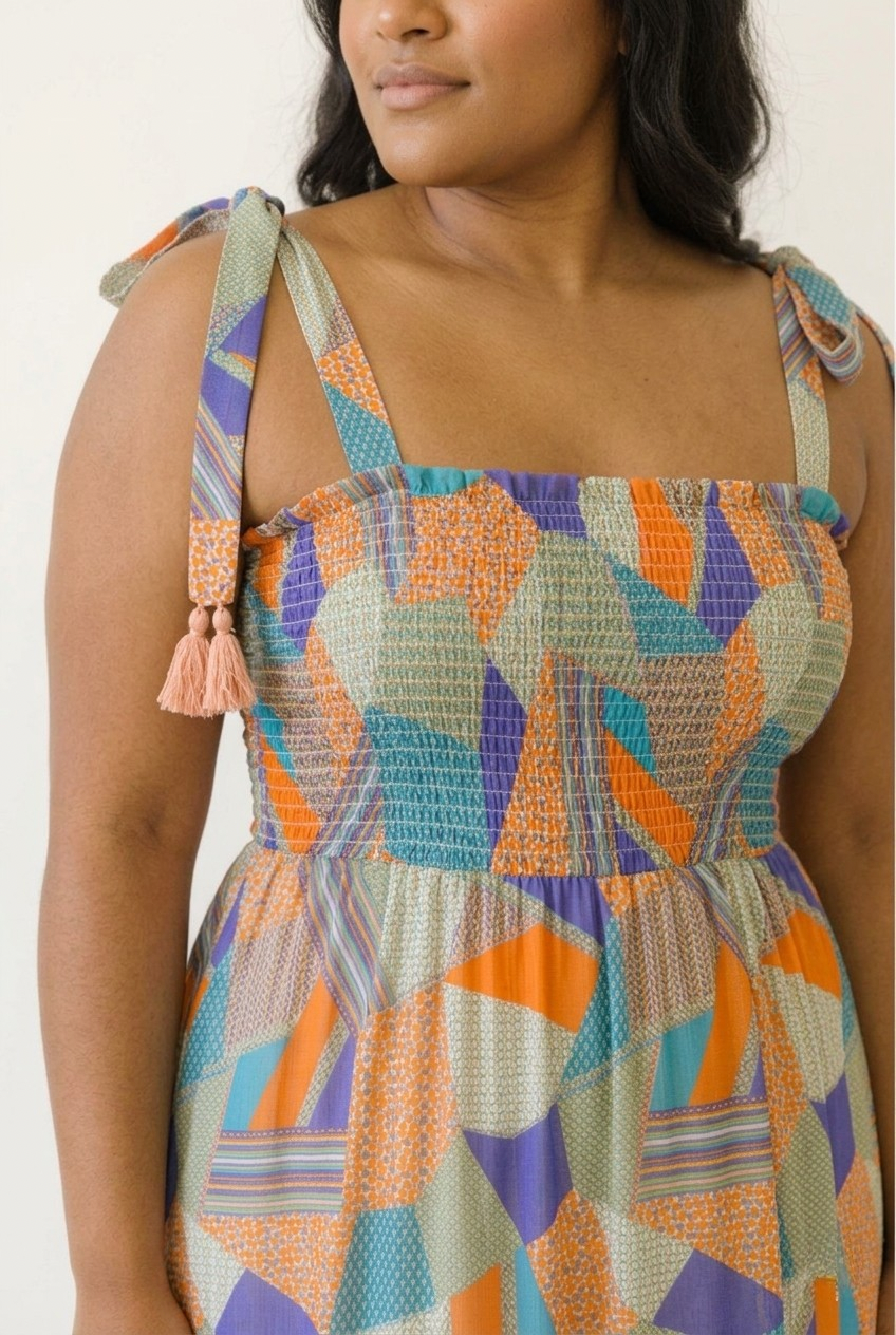 Citron Smocked Maxi Dress