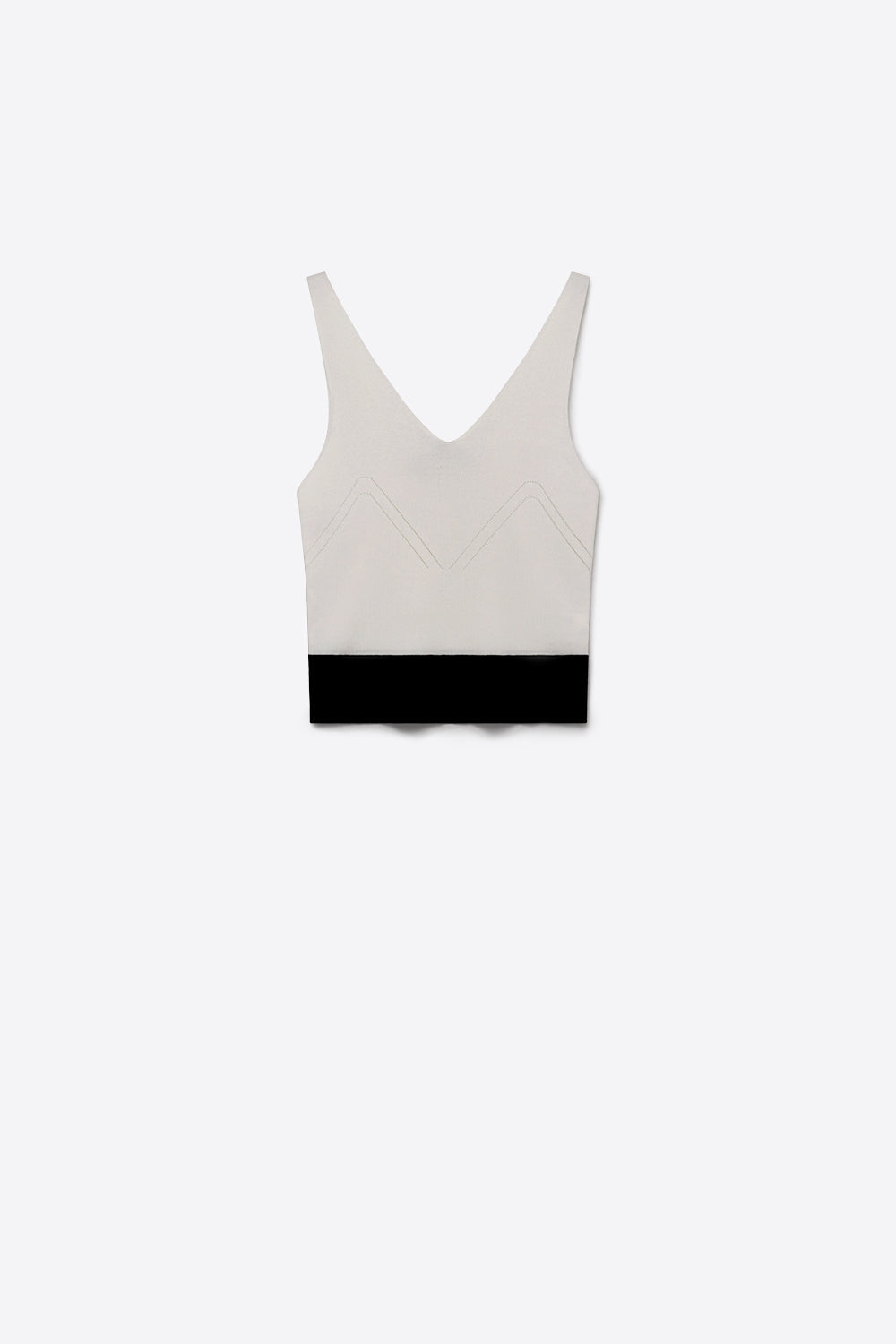 Bordure Contrast Hem Tank