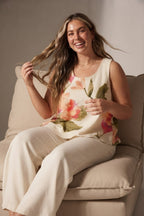 Aquarelle Floral Sleeveless Top