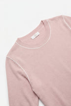Nervuré Cap Sleeve Knit Sweater