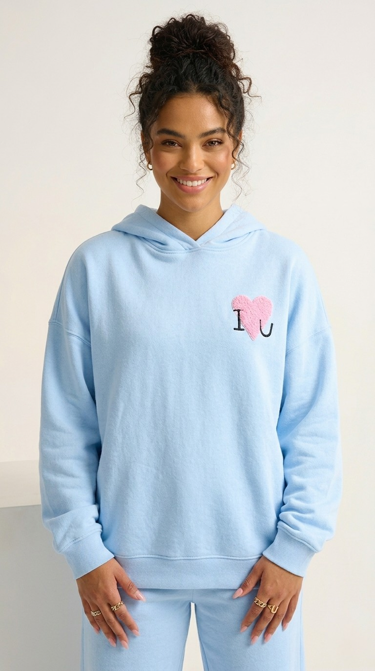 Câlin Bouclé Heart Hoodie