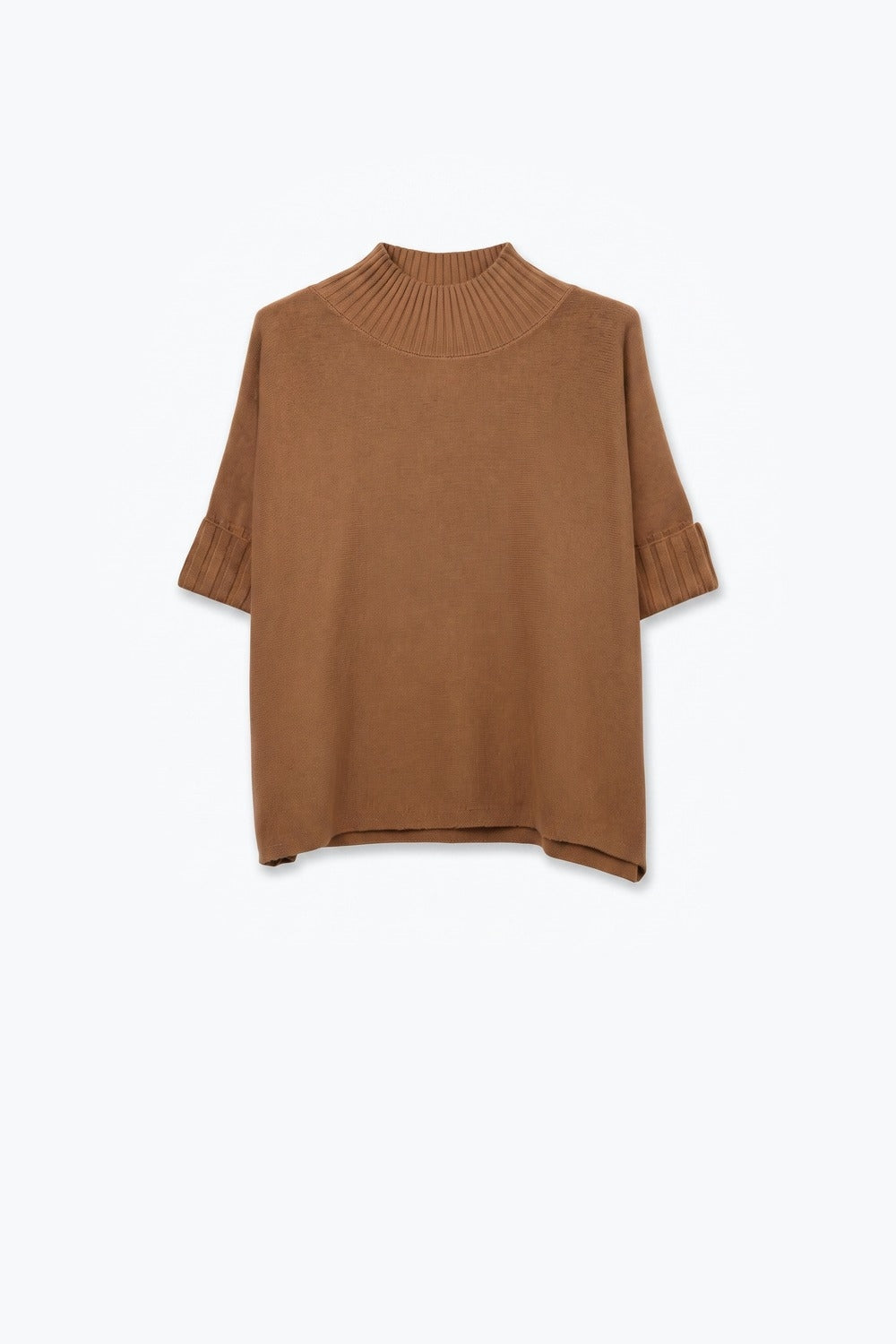 Hausse Chunky Ribbed High Collar Sweater