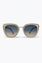 Dorée Beige Cat Eye Metal Shades