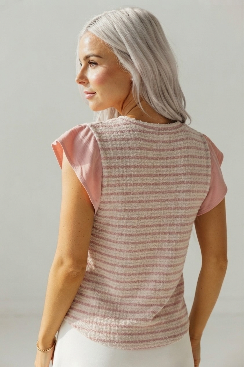 Volant Flutter Sleeve Top