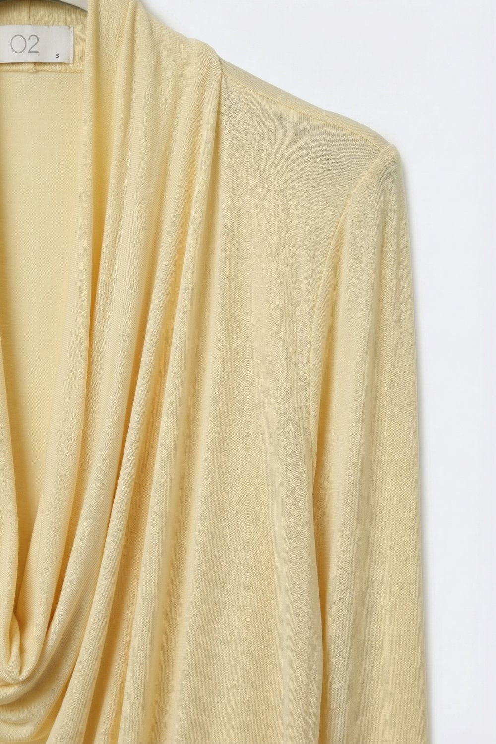 Drapé Cowl Neck 3/4 Sleeve Top