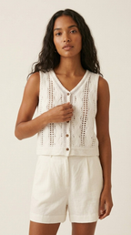 Brisa Cable Knit Vest
