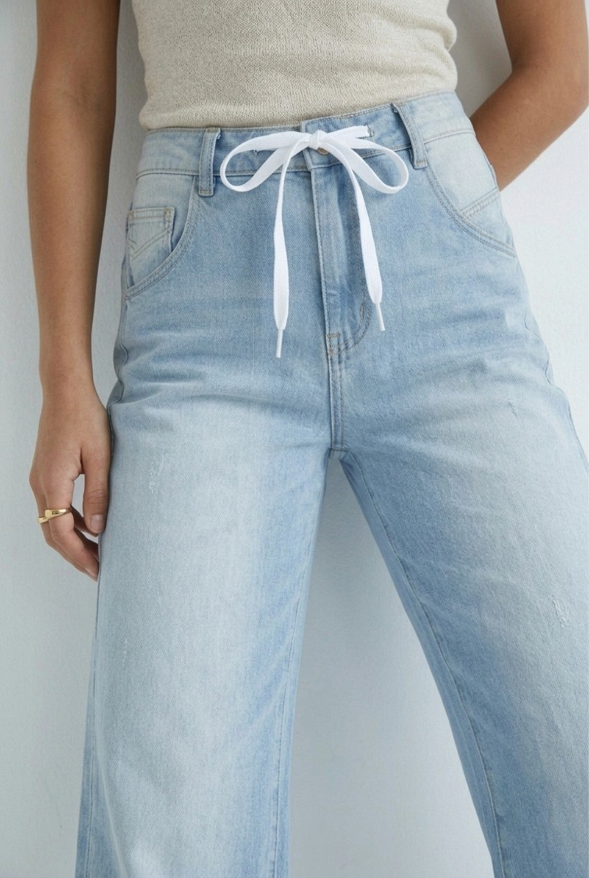 Laçon Drawstring Jeans