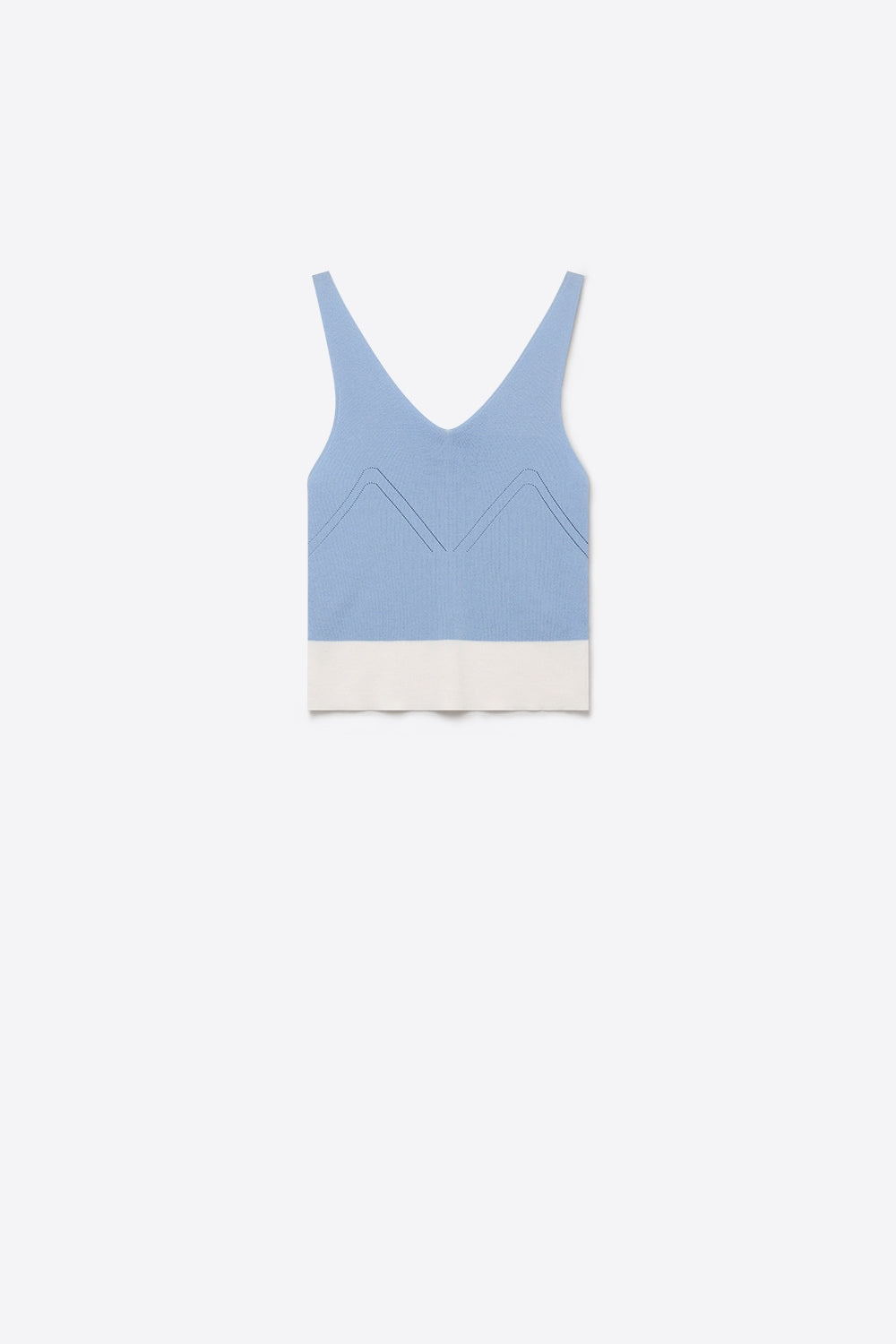 Bordure Contrast Hem Tank