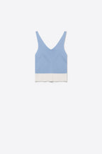 Bordure Contrast Hem Tank