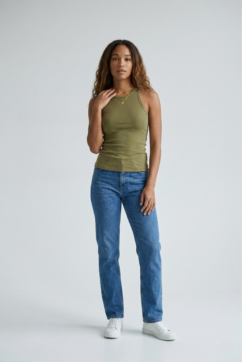 Côtelé Ribbed Racerback Tank