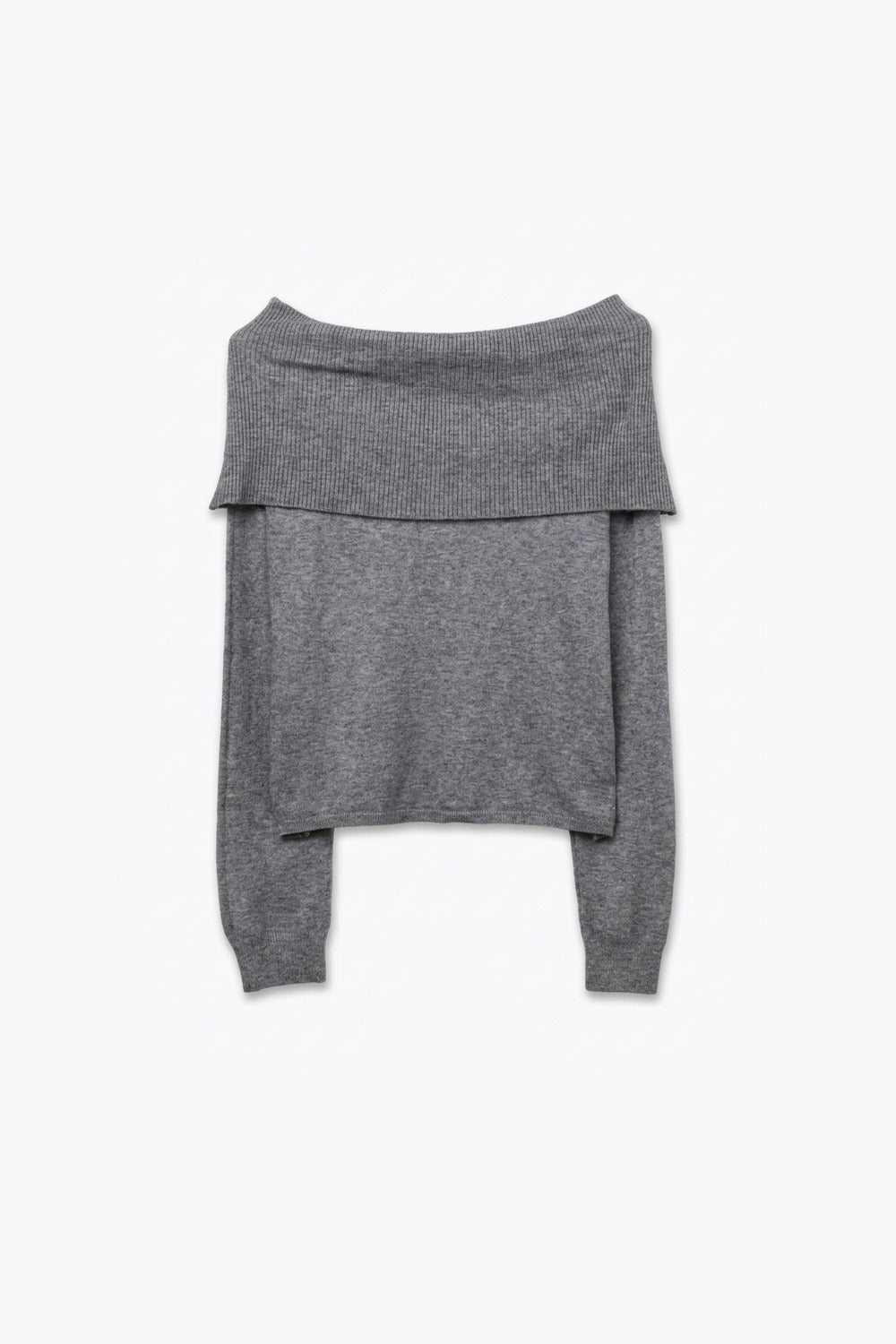Bardot Ribbed Off Shoulder Sweater