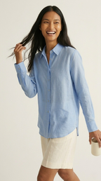 Diaphane Sheer Button-Down Shirt