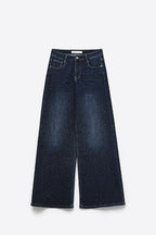 Éclat Wide Leg Rhinestone Denim