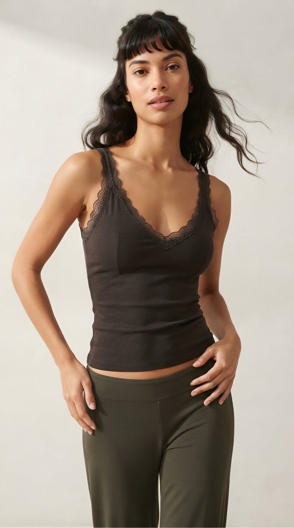 Écume Lace Trim Camisole