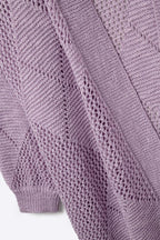 Lianne Crochet Argyle Cardigan