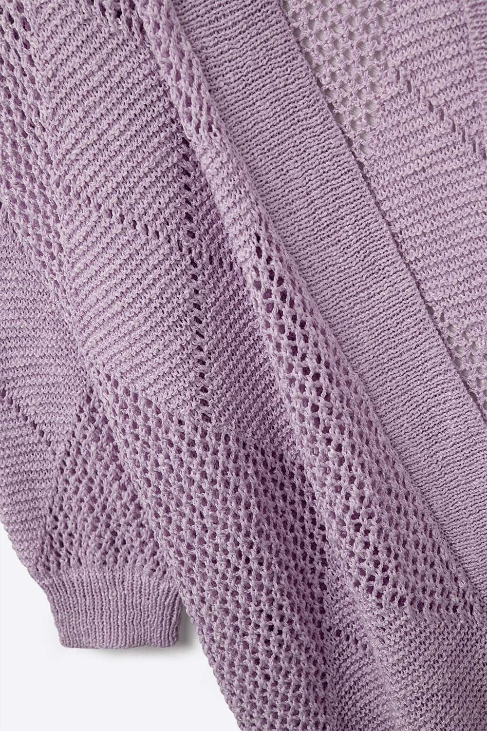 Lianne Crochet Argyle Cardigan