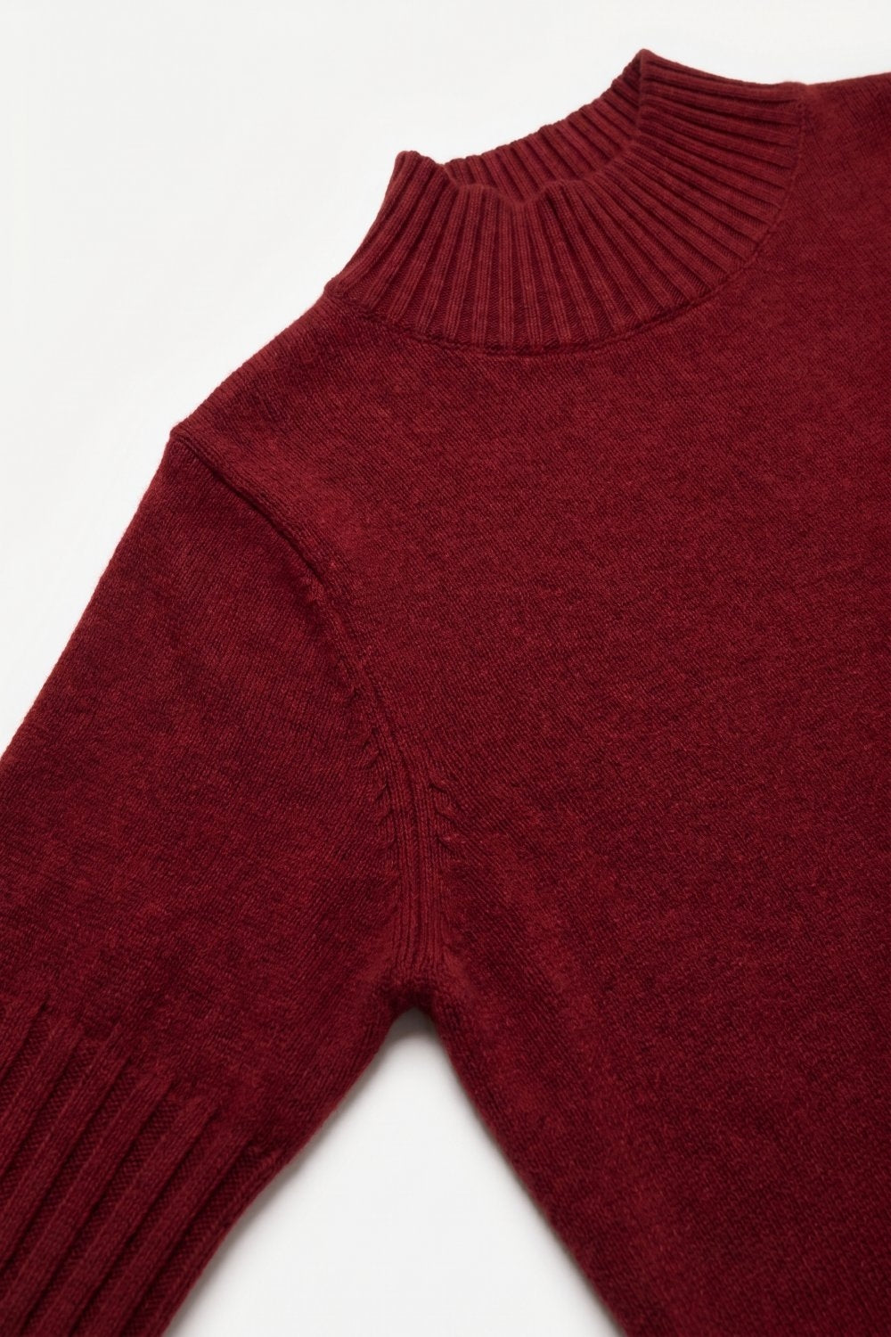 Hausse Chunky Ribbed High Collar Sweater