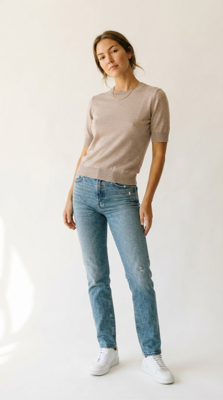 Laine Fine Knit Crew Neck