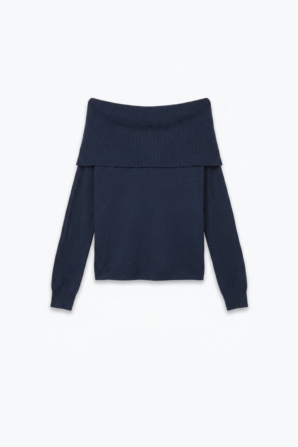 Bardot Ribbed Off Shoulder Sweater