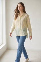 Palmiste Sheer Leaf Print Shirt