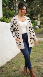 Tacheté Open Front Cardigan
