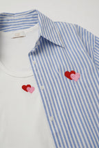 Amour Stripe Shirt & Tank Set