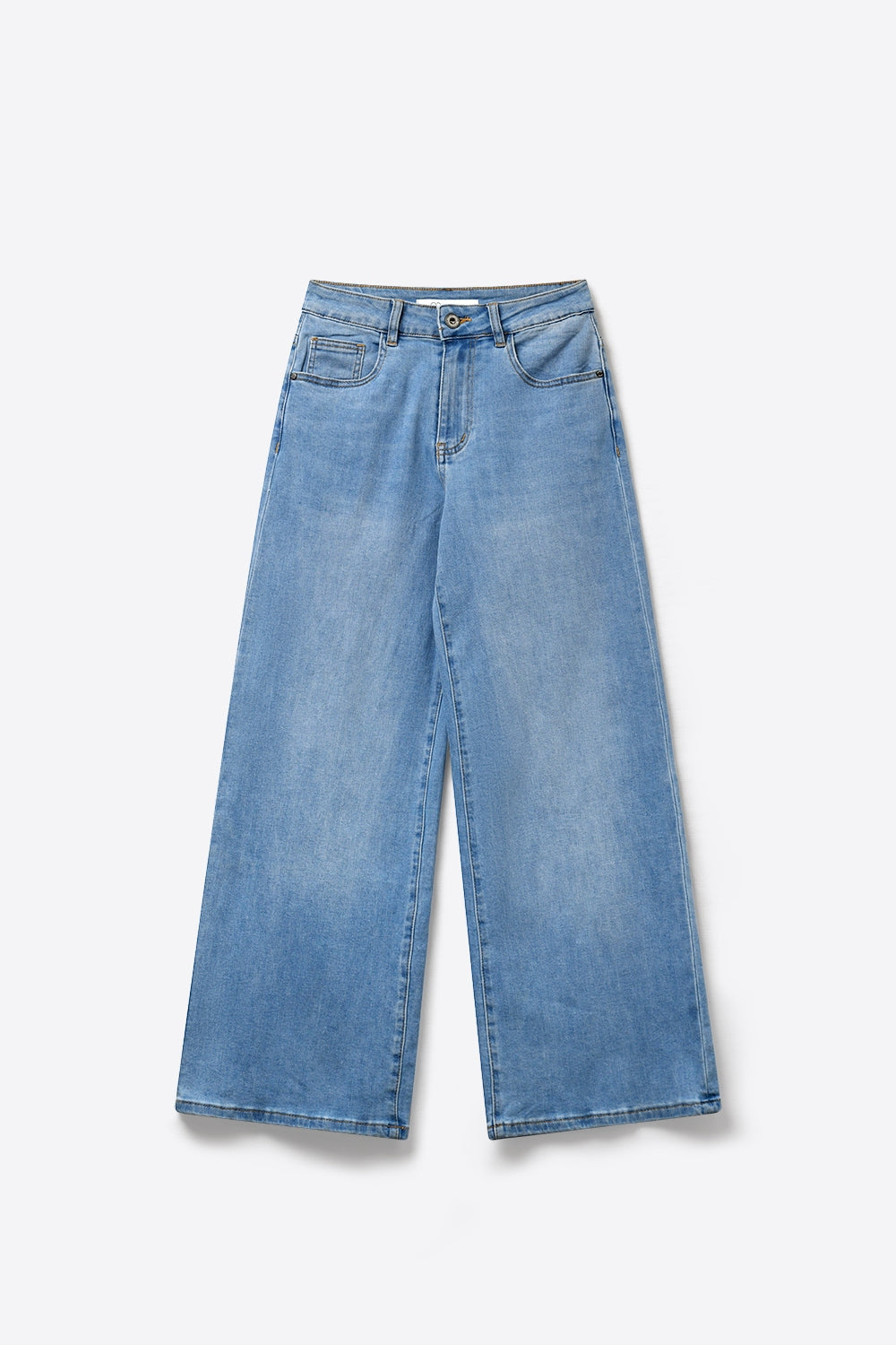Scintille Pink Strass Wide Leg Jeans