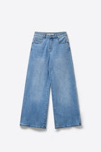 Scintille Pink Strass Wide Leg Jeans