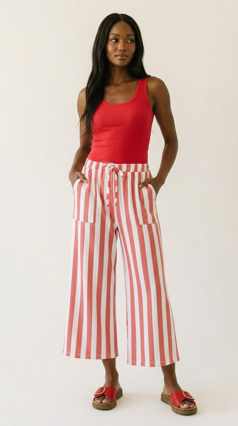 Détente Wide Leg French Terry Bottoms