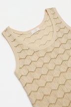 Lucent Metallic Knit Tank