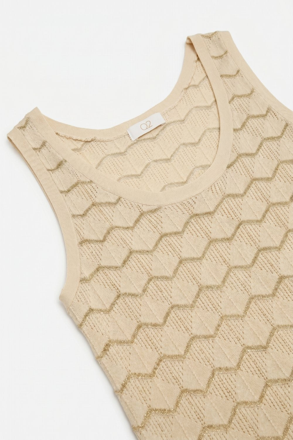 Lucent Metallic Knit Tank