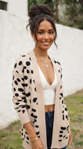 Tacheté Open Front Cardigan