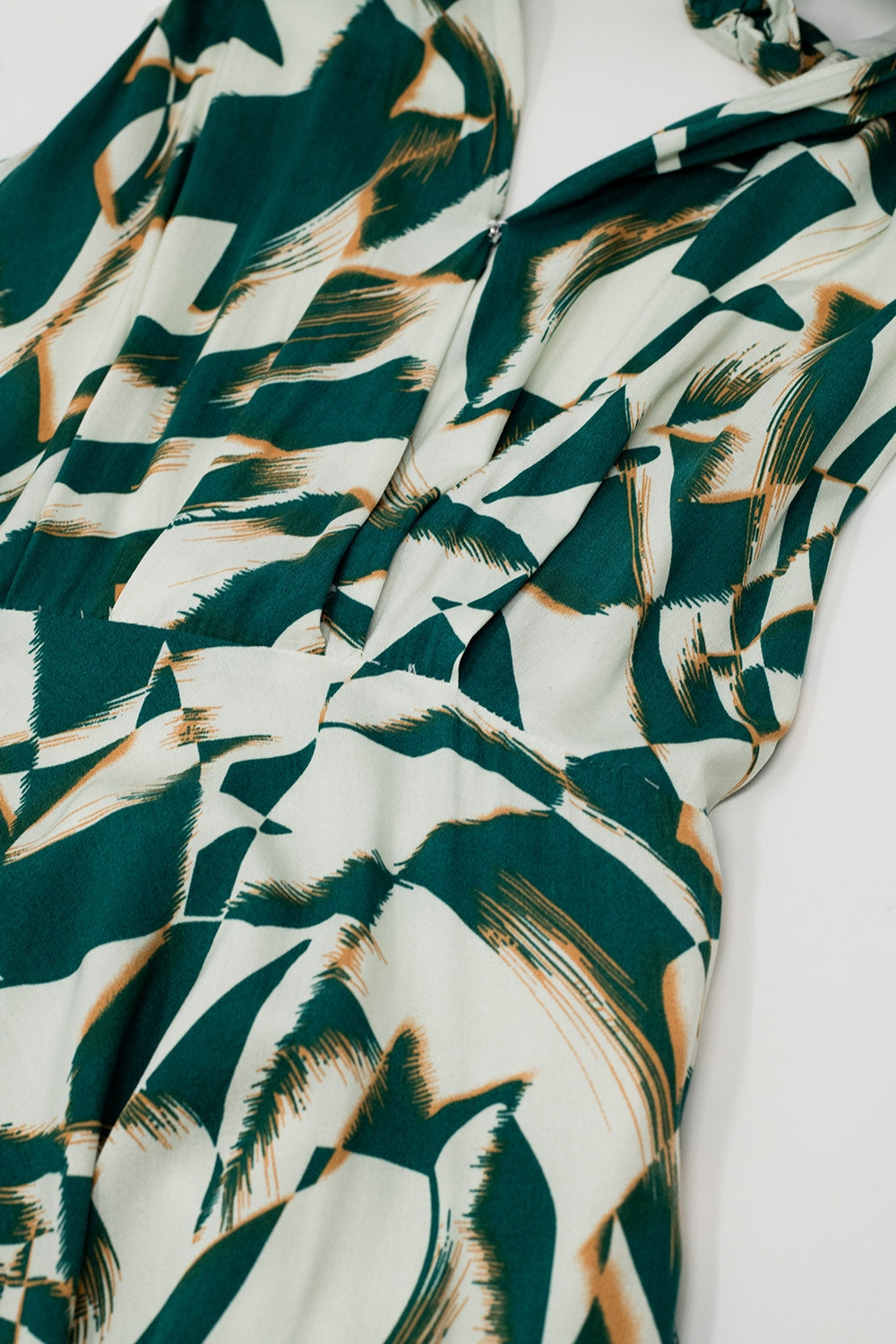 Ibiza Abstract Halter Midi Dress