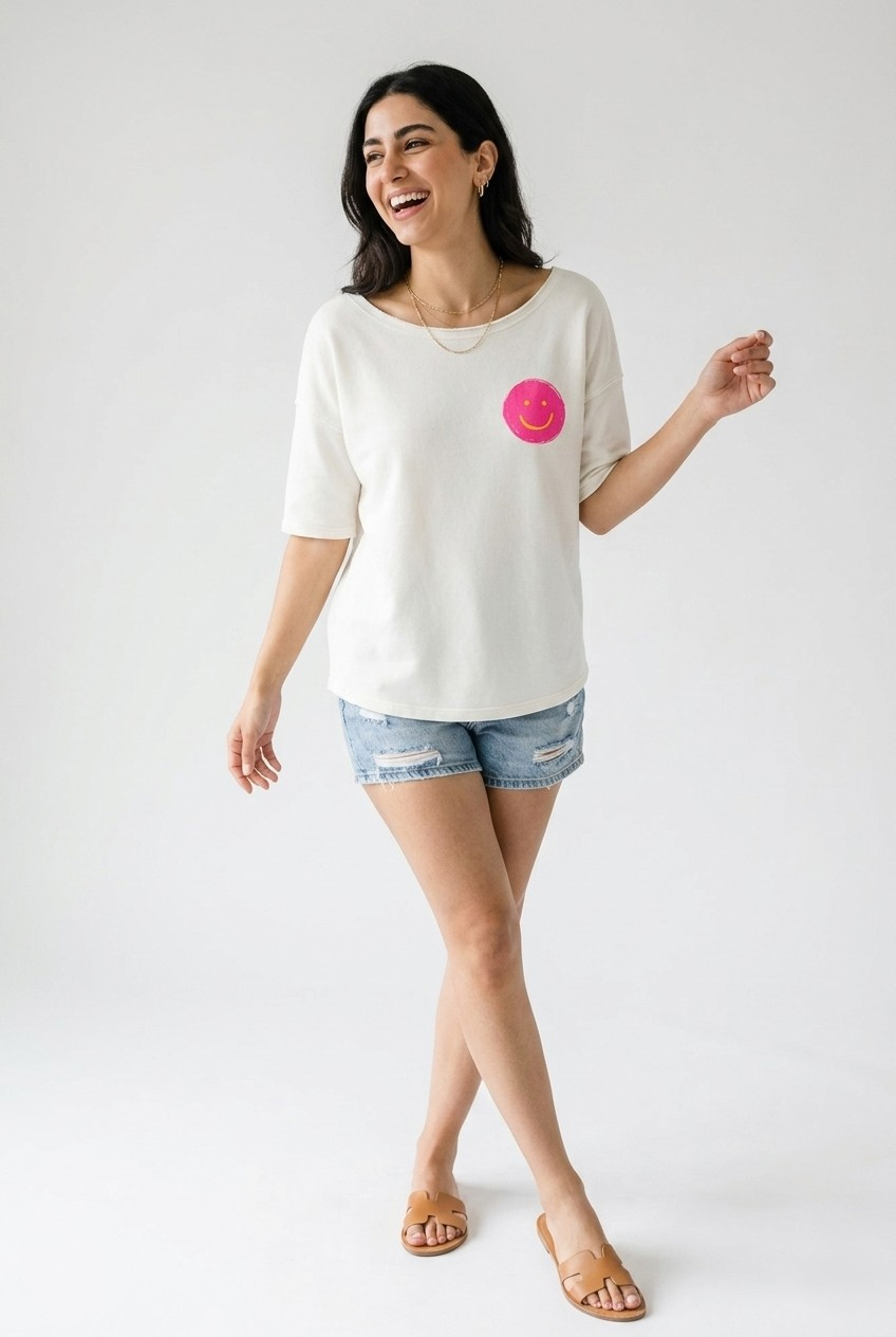 Sourire Smiley Graphic Sweatshirt