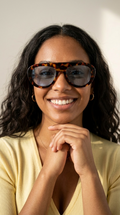 Tortue Blue Lens Oval Shades