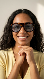 Tortue Blue Lens Oval Shades