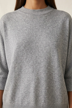 Nacelle Button Sleeve Knit Sweater