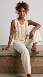 Brisa Cable Knit Vest