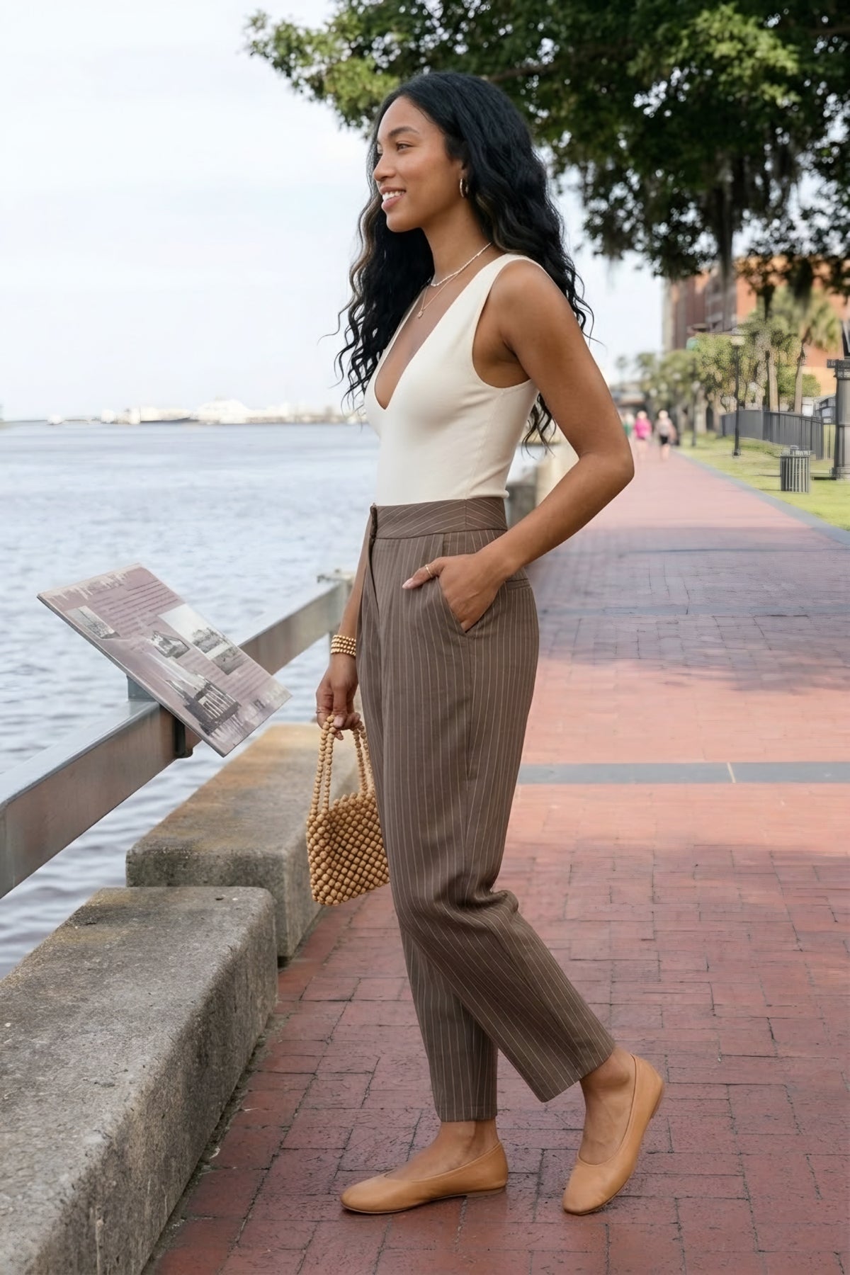 Fines Rayures Pinstripe Trousers