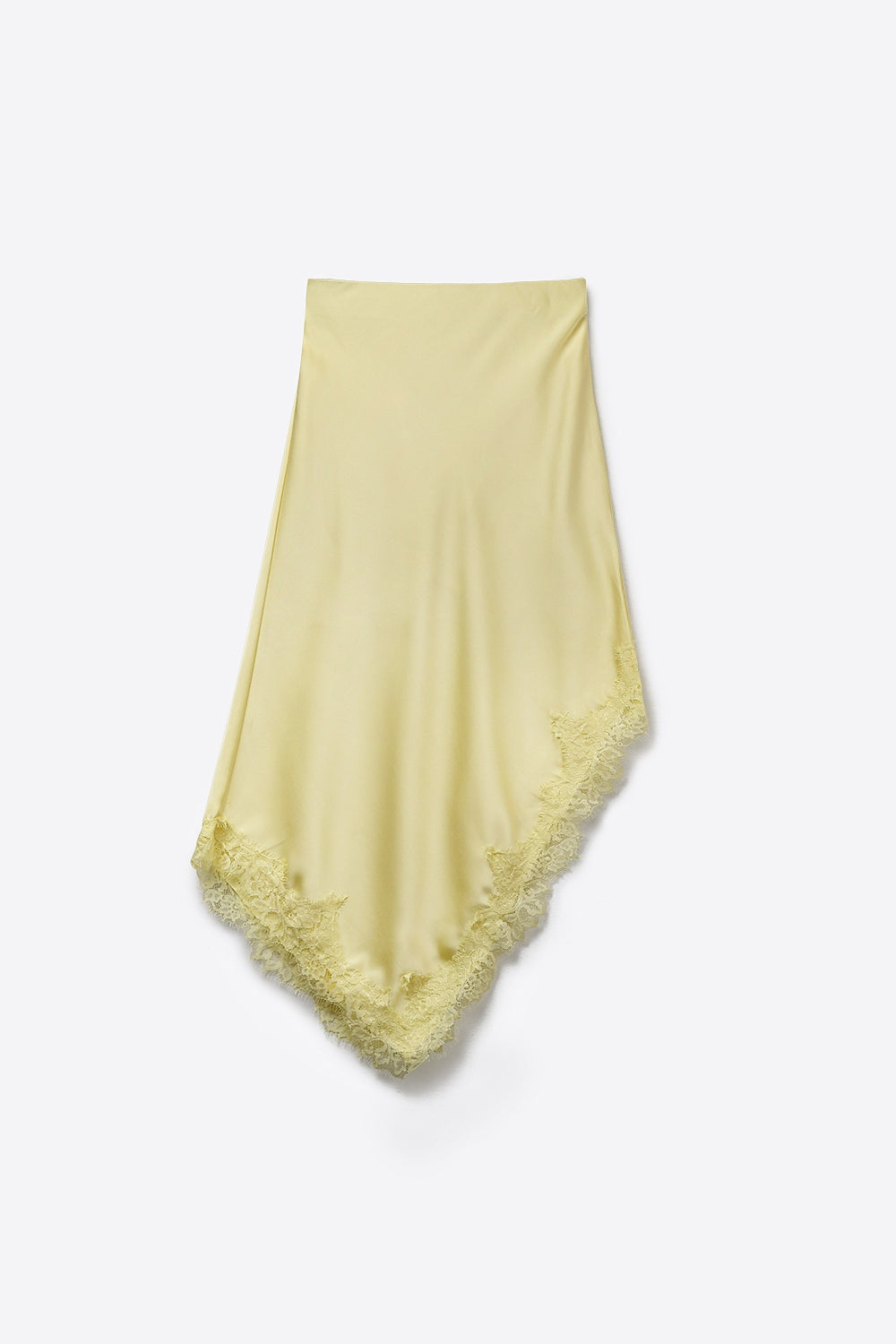 Asymétrie Satin Lace Skirt