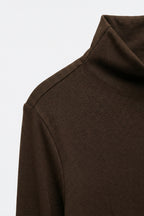 Châtaigne Turtleneck Knit Top