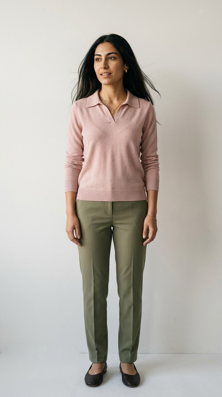 Liseré Polo Knit Sweater