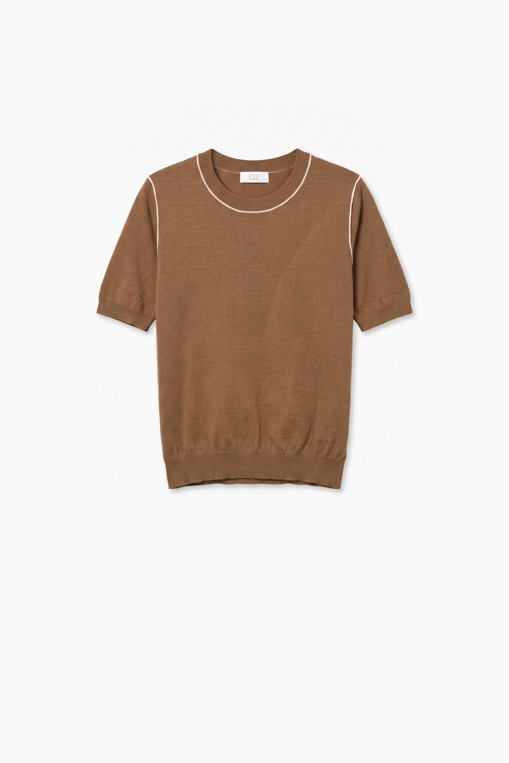 Nervuré Cap Sleeve Knit Sweater