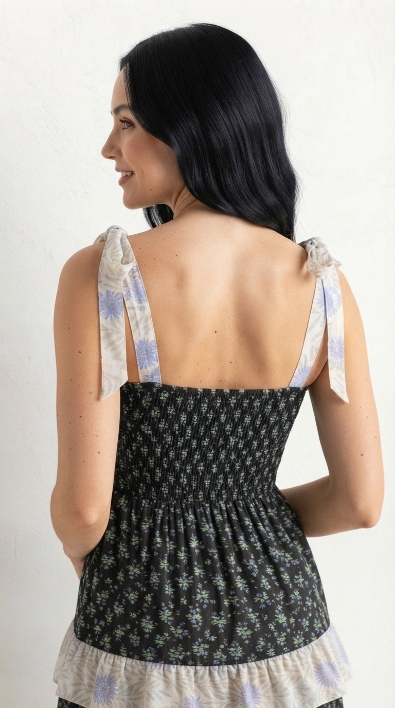 Marine Tiered Maxi Dress