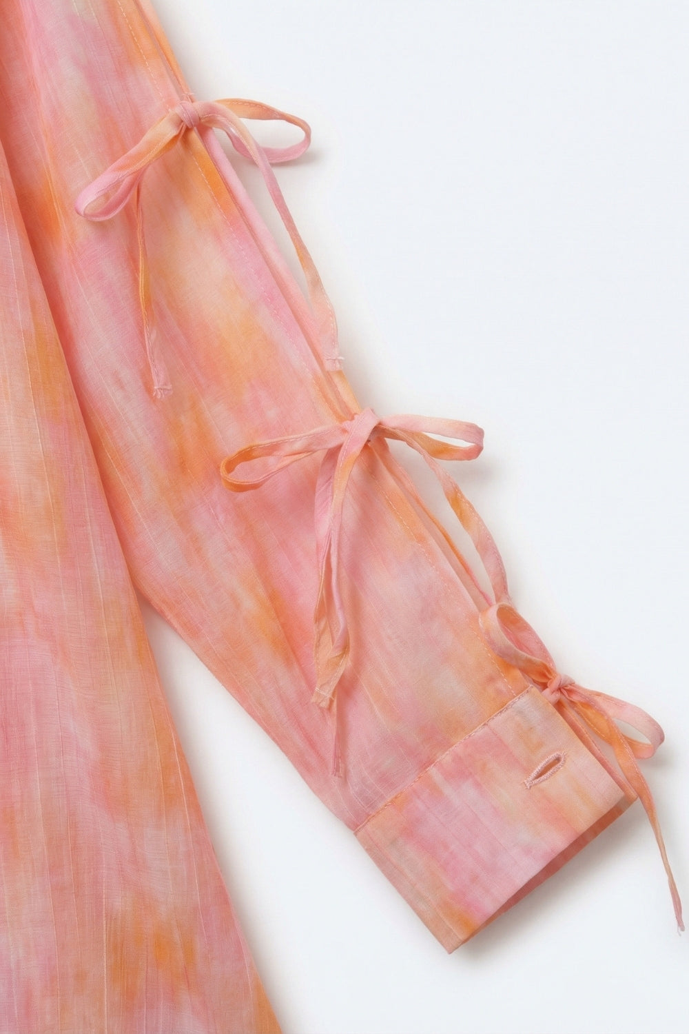 Aquarelle Tie Sleeve Blouse