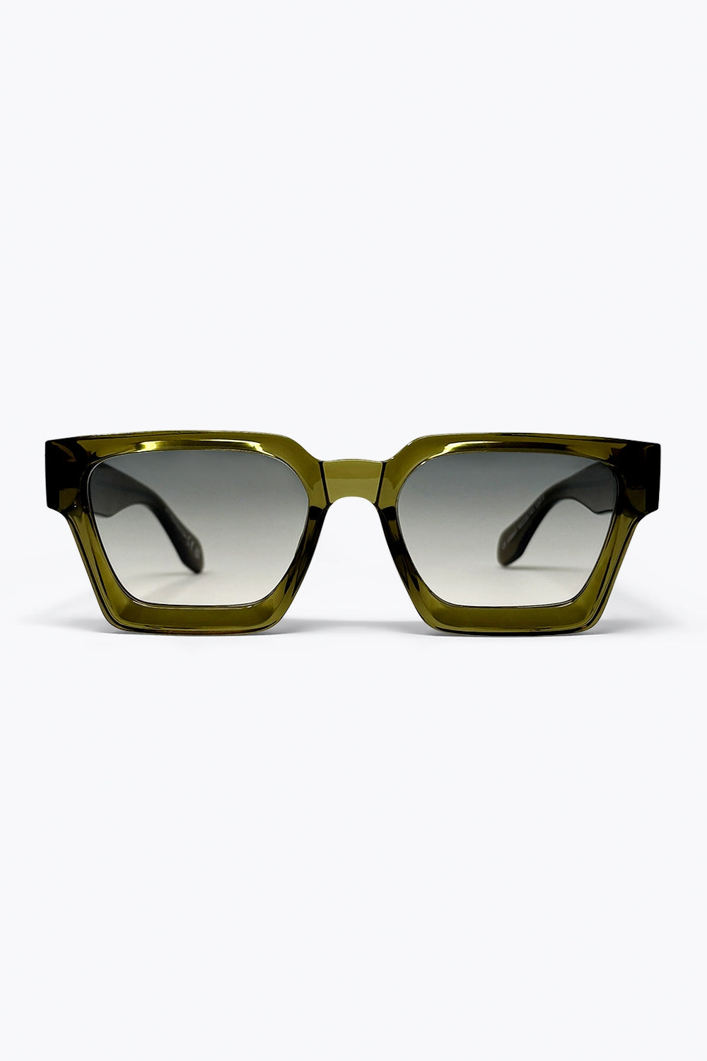 Kaki Gradient Square Shades
