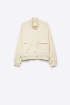 Aviateur Cream Bomber Jacket