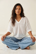 Aéré Textured Oversized Top